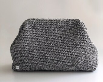 Moderne handgefertigte Clutch-Tasche in Silber-Metallic für Frauen, Luxus-Hochzeits-Geldbörse, Clutch-Tasche mit verstecktem Metallverschluss