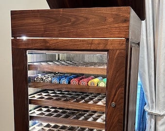 Poker Chip Storage Cabinet