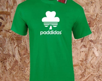 Paddidas T-Shirt Spoof Funny St Patrick's Day Irish St Paddy's Paddy Gift Present Personalised