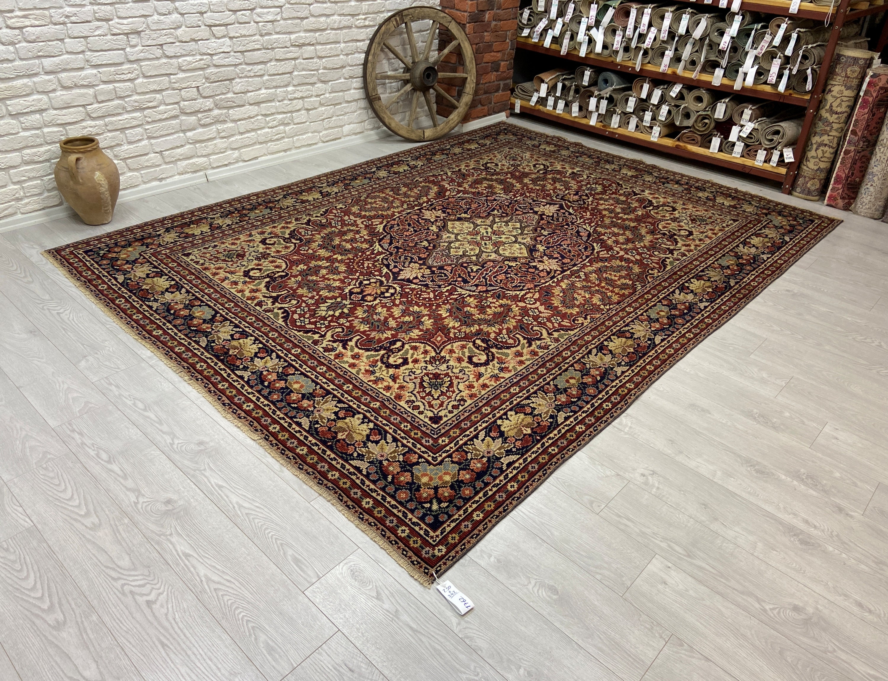 8x11 Vintage Rug - Antique Handmade Rug - Red Persian Rug - Living Room Rug - Bedroom Rug - Dining Room Rug - Oriental Rug - Special Design