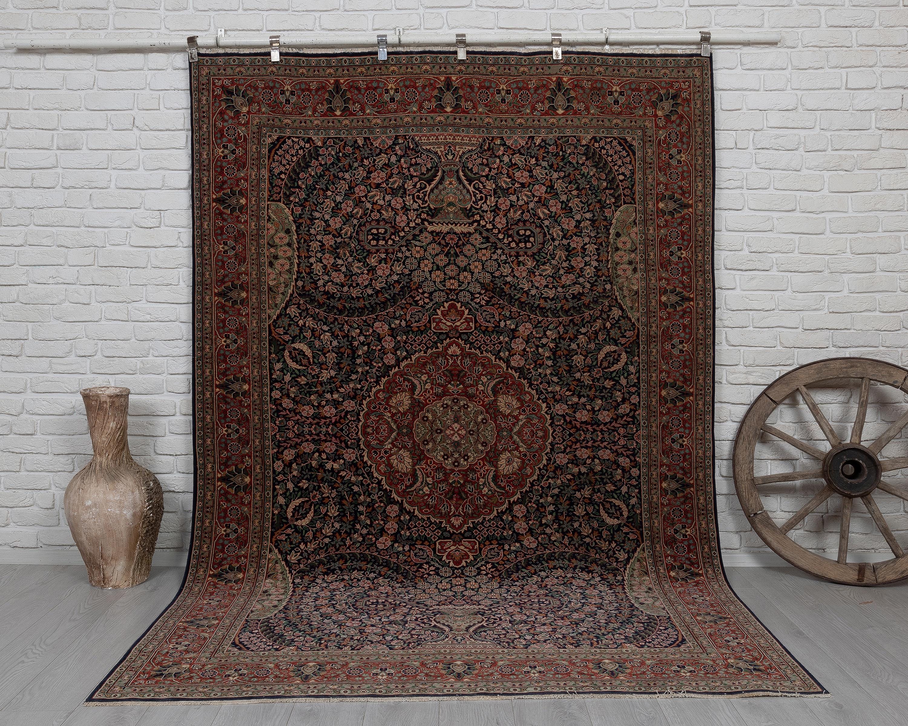 ✦vintage rug✦　160cm×86cm　ペルシャ絨毯　イラン　70s Vintage Rugs 7x9 - Etsy