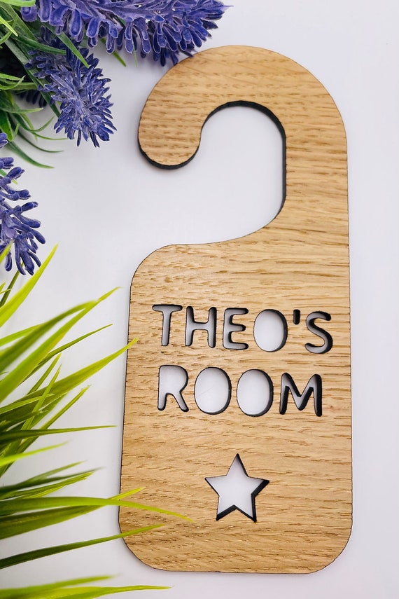 Personalised Door Hanger Child's Bedroom Playroom Gift Etsy