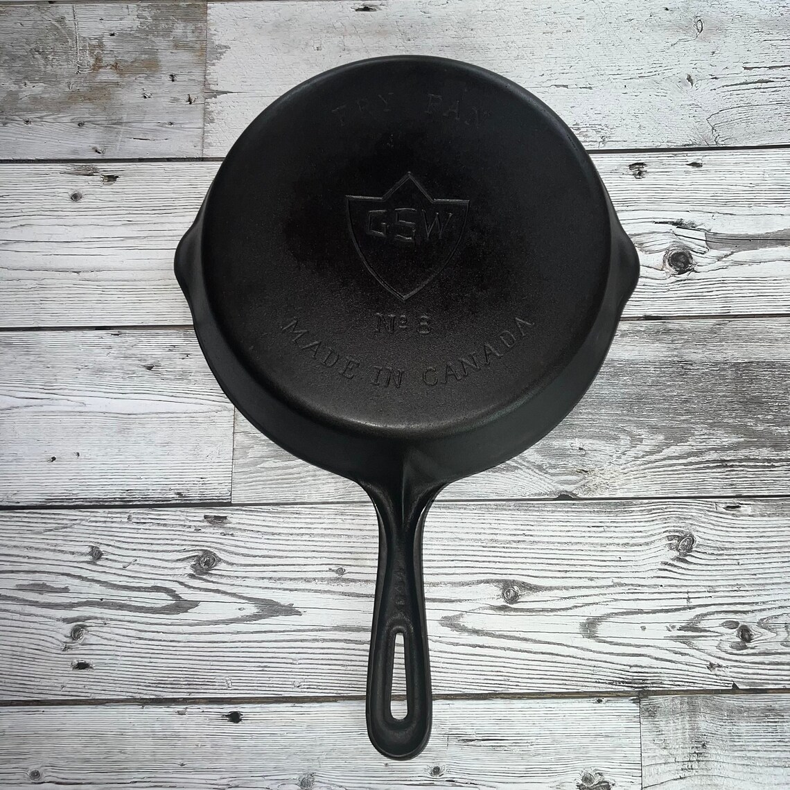 Restored Vintage Mcclary Made GSW Number 8 Cast Iron Pan Etsy Canada
