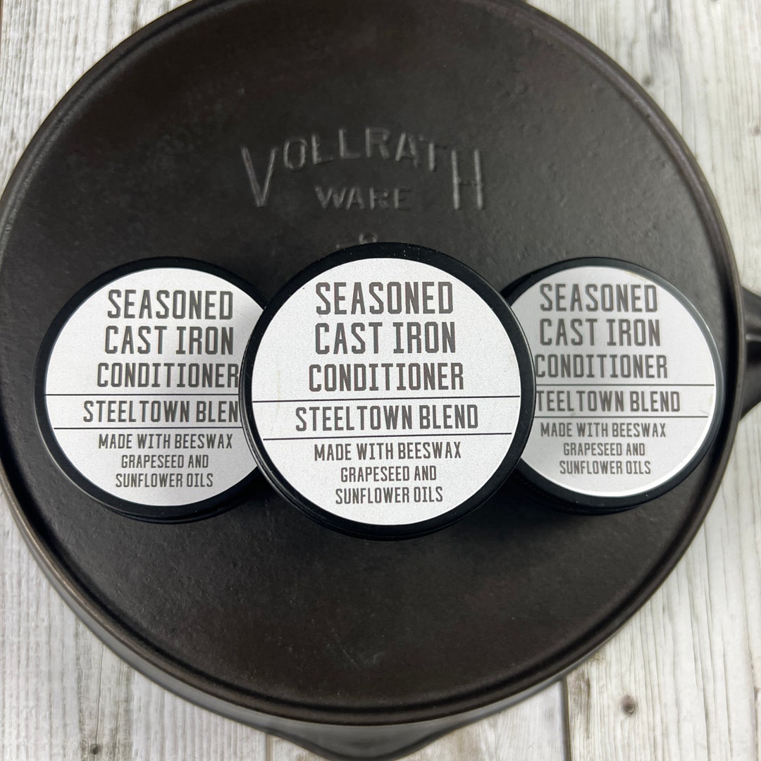 3 Pack Seasoned Cast Iron Conditioner steeltown Blend for the Darkest