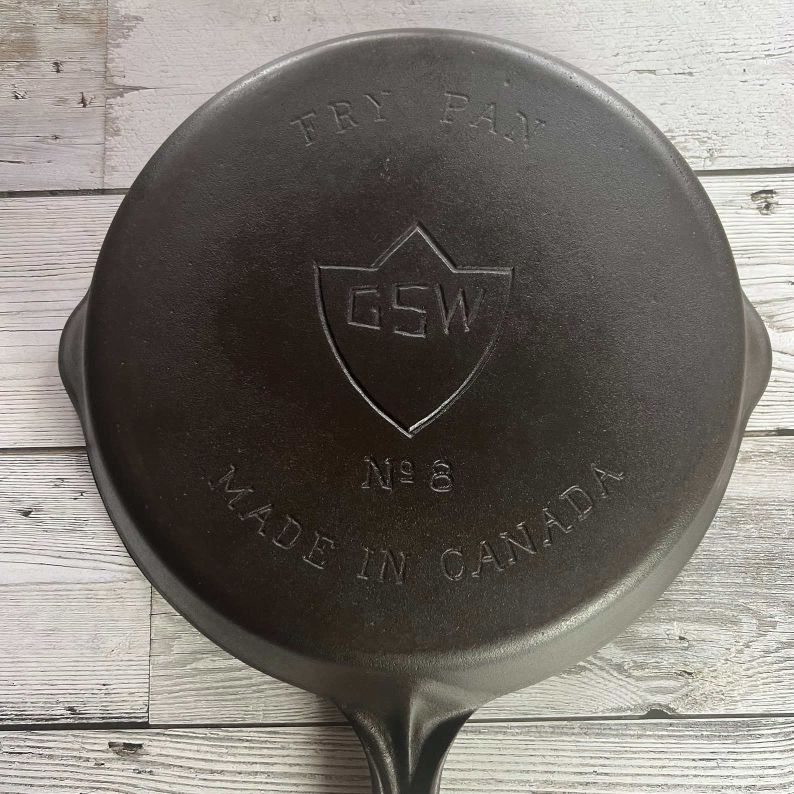 Restored Vintage Mcclary Made GSW Number 8 Cast Iron Pan Etsy Canada