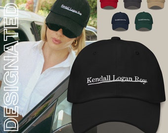Kendall Logan Roy EMBROIDERED Dad Hat | Gift for Succession Fans | Underlined or Crossed out?