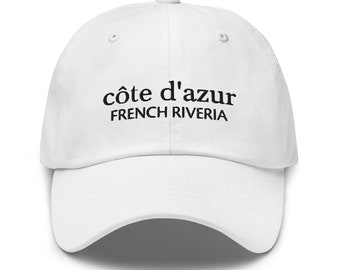 Côte d'Azur Dad Hat French Riviera | South of France | Cannes | St. Tropez | Ramatuelle | Monaco | Nice