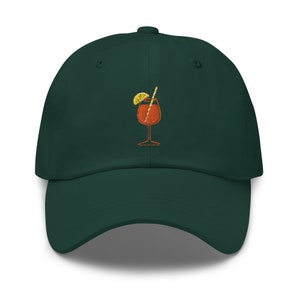 Aperol Spritz Glass Embroidered Dad Hat