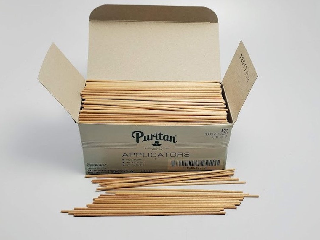 6 Inch Wood Applicator Sticks Puritan Number 807 Box of 1000 Etsy
