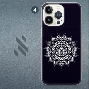 Mandala Flower Phone Case Magical Mandala Art Print for iPhone 14, 13, 12, 11, XR, XS, 8, 7, Samsung S10, S20, S21, A13, A33, A53 Huawei P40 4