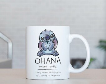 Stitch - 'Ohana Means Family' Mug