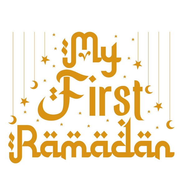 Mein erster Ramadan SVG, Ramadan Monat, mein erster Ramadan Png-Datei, Ramadan Geschenkideen, muslimische Kinder Ramadan Desing, Cricut geschnitten Datei