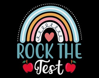 Rock The Test Svg, Rock The Test Teacher Svg, Test Day Svg, Do Not Stress Svg, Just Do Your Best Svg, Testing Day Funny Teacher Svg, Cricut