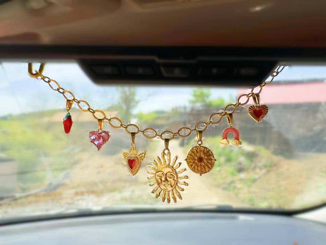 Custom Car Rear View Mirror Charm, Make Your Own Charms, Car ...