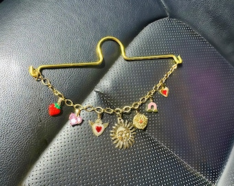 Pingente para retrovisor de carro, Crie seus próprios pingentes, Acessórios personalizados para carro, Corrente para pingente de retrovisor, Decoração para retrovisor, Boho, Kawaii, Presente para ela