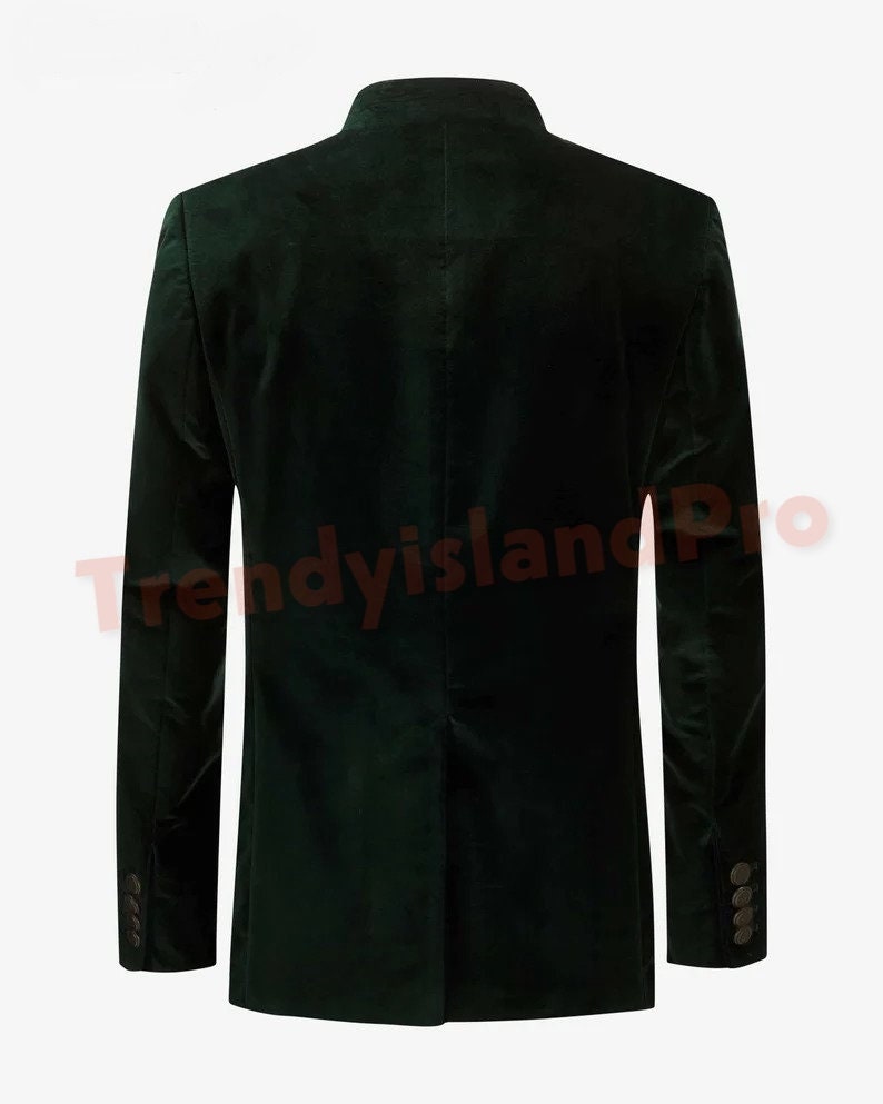 Men's Velvet Jacket Trachten Green Velvet Jacket Oktoberfest Custom