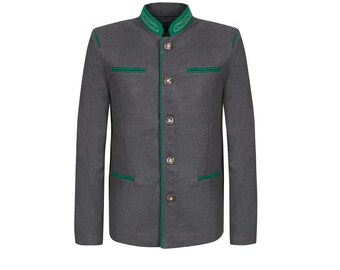 TYROLER LODEN Wool Coat, Mens Austrian Wool Jacket, 70s Green Trachten ...