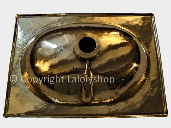 Vasque Marocaine à Poser – Cuivre Jaune – Diamètre 35 Cm – Design Salle De Bain
