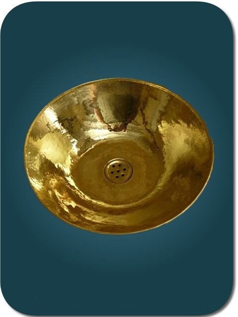 Lave-mains Marocain à Encastrer En Cuivre Rouge - 30cm - Vasque Orientale Salle De Bain