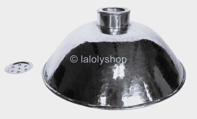 VASQUE D'ANGLE EN MAILLECHORT_LAVE MAIN WC_VASQUE MAROCAINE_LAVABO DESIGN MAROC