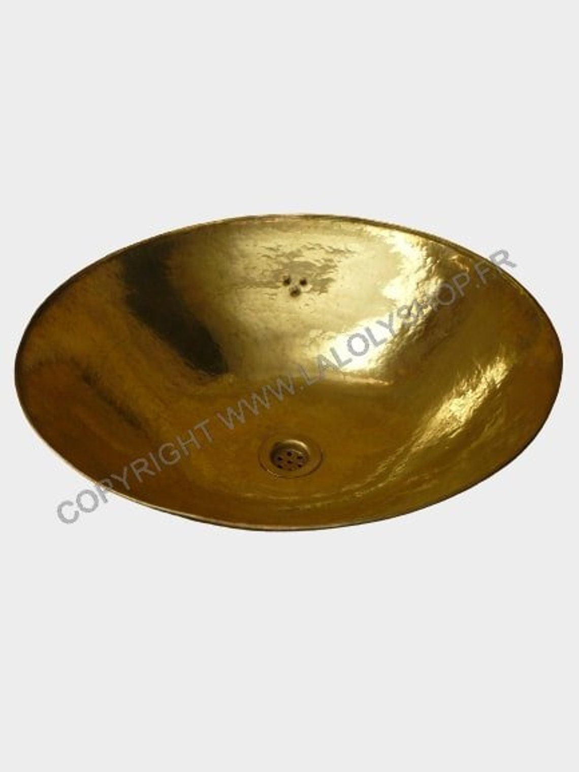 Lave-mains Oriental En Cuivre Rouge - Vasque à Poser Marocaine 30cm - Déco Rustique