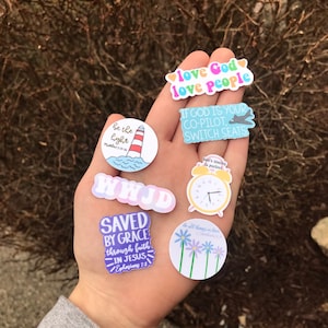 Mini Christian Waterproof Stickers: Faith Decals for Phone Cases