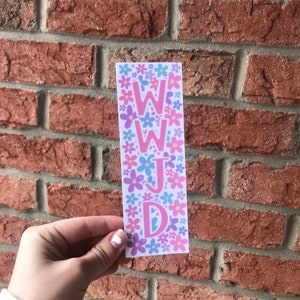 WWJD Bookmark, Christian Bookmark, Religious Bookmark, Bible Bookmark