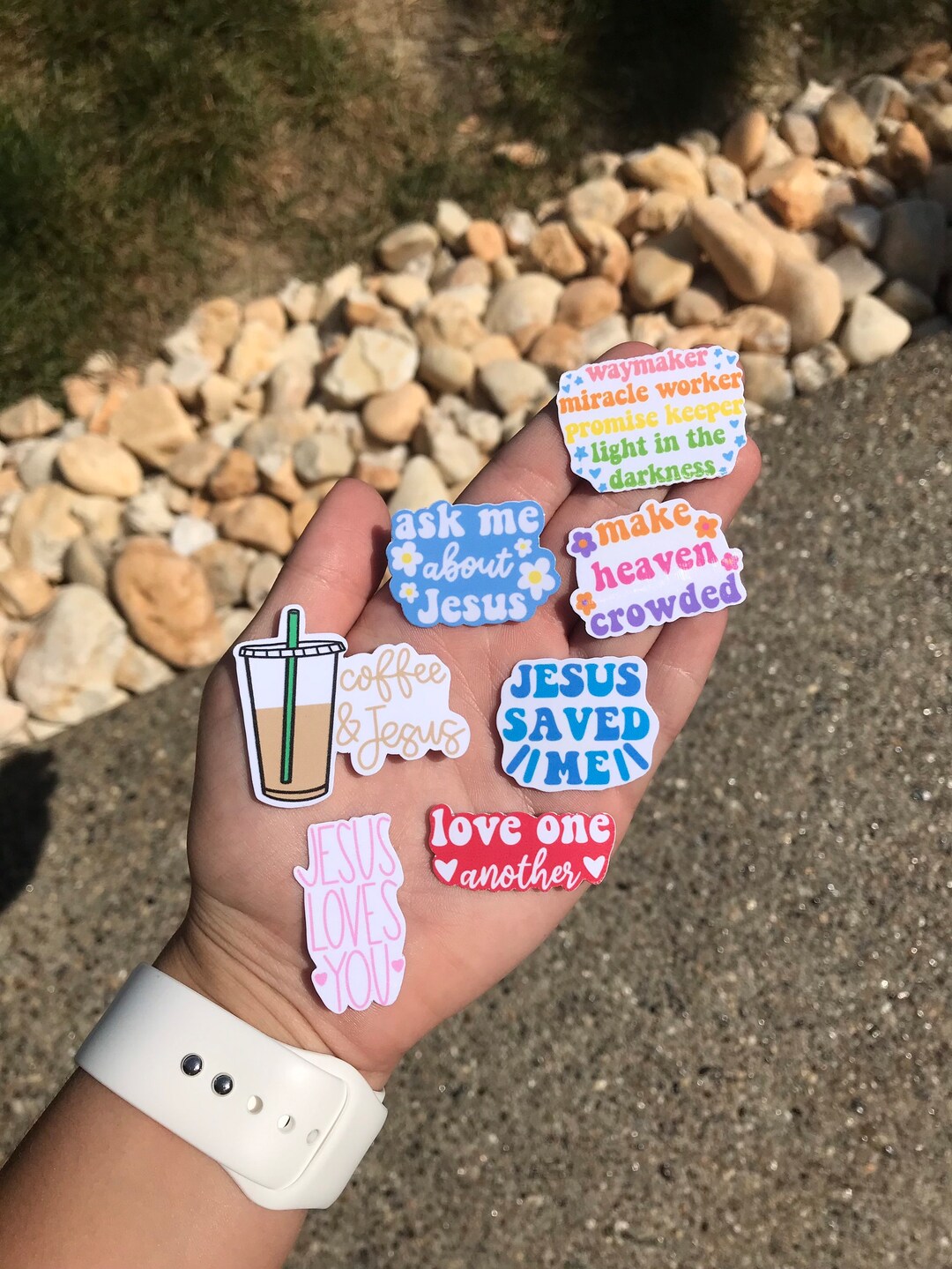 Mini Christian Waterproof Stickers: Faith Decals - Etsy