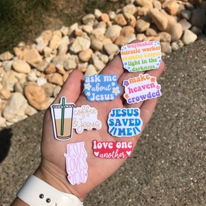 Mini Christian Stickers 3/5, Mini Faith Stickers, Mini Waterproof Stickers