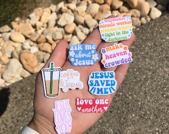 Mini Christian Waterproof Stickers: Faith Decals