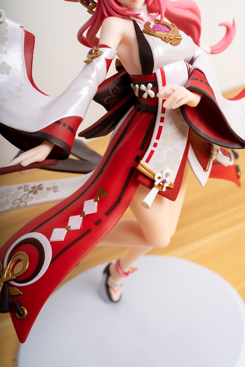 25cm Genshin Impact Yae Miko Action Figure Mihoyo Game Etsy Canada