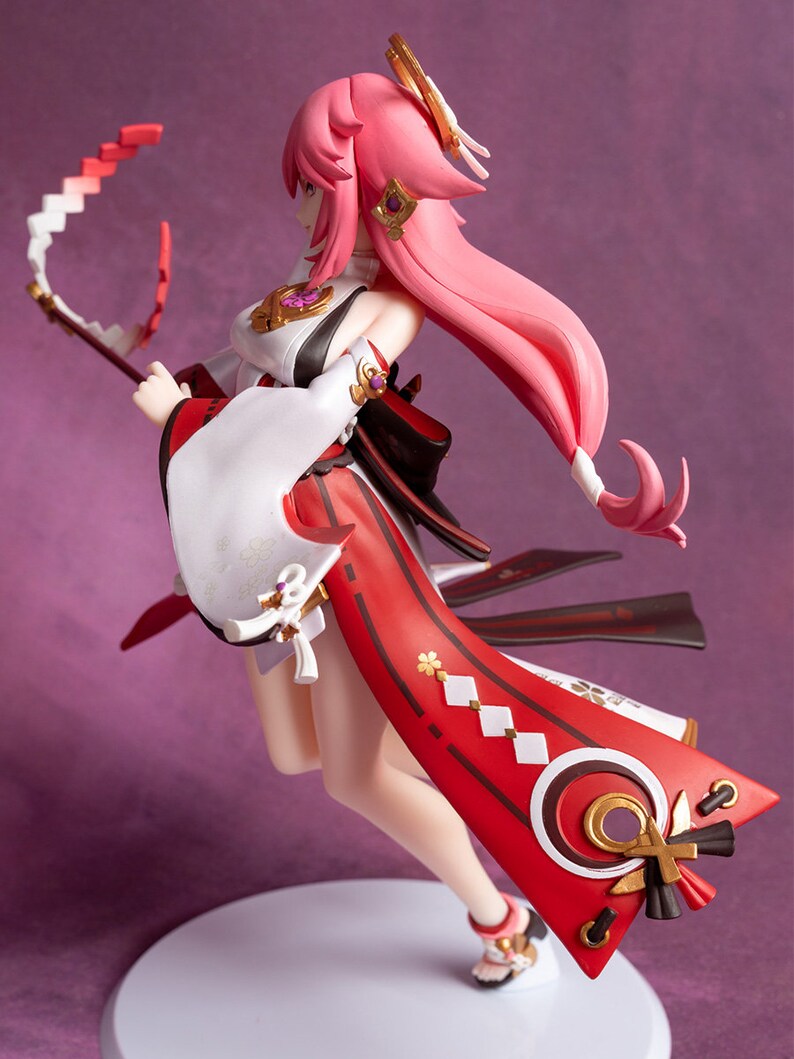 25cm Genshin Impact Yae Miko Action Figure Mihoyo Game Etsy