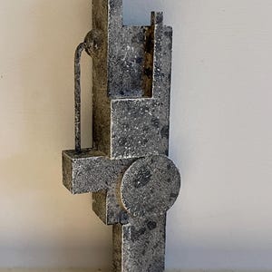 Miniatur-Wandbrosche, Holzmontage. Handgefertigtes Originalkunstwerk.