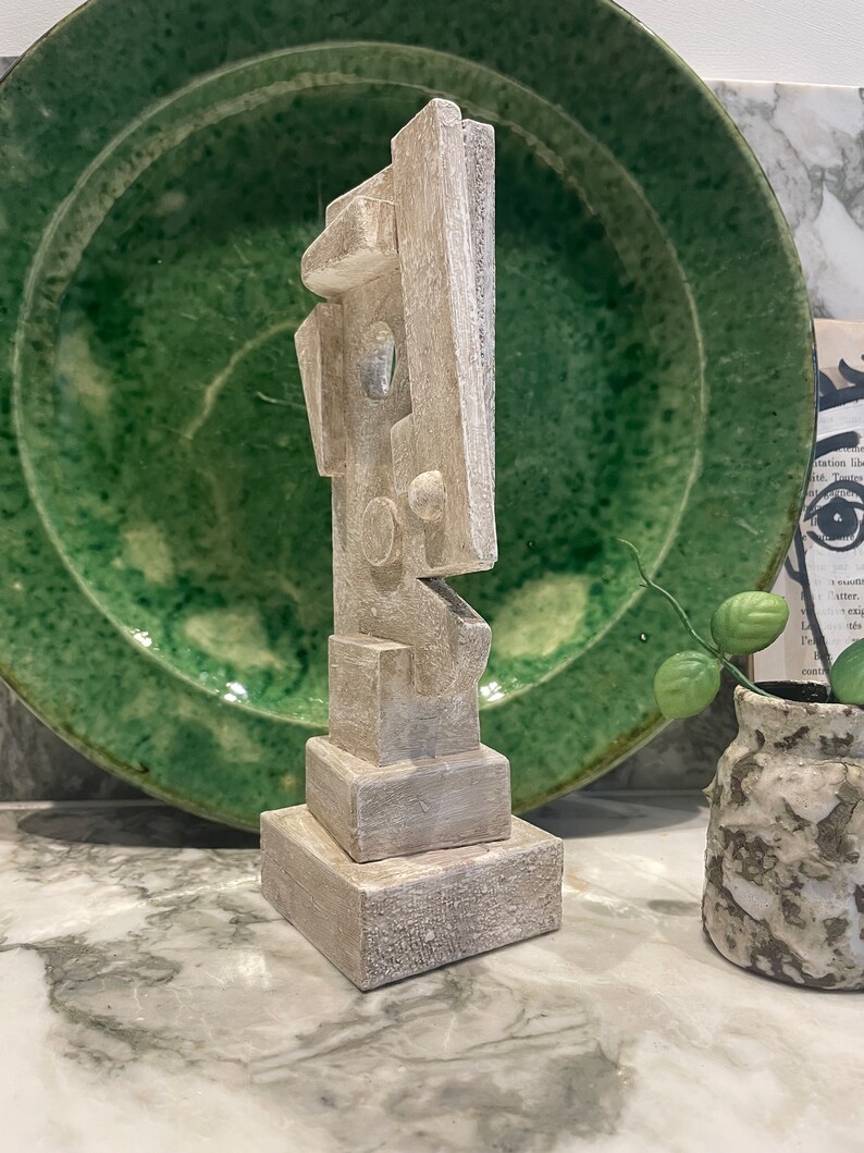 Brutalist Sculpture 'jeanclaessen' Modernist Influence, Handmade