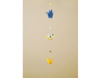 Garland origami cranes / paper decoration