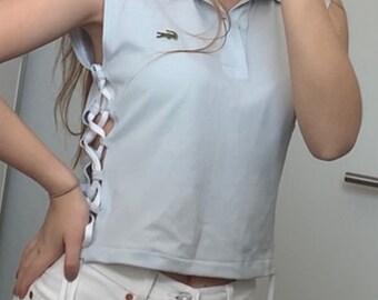 Cropped Lacoste Polo - Etsy