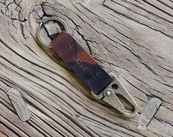 leather keychain | Keychain | minimalist leather keychain | genuine leather | camouflage