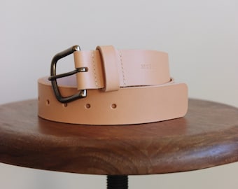Leren riem | Leren riem voor heren | Leren riem | Minimalistische leren riem | Echte leren riem | Leren riem voor heren | Natuurlijk