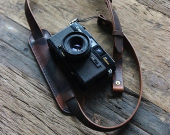 camera strap | leather camera strap | adjustable camera strap | camera tape | Camera strap camo