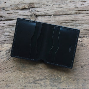 Portacarte | Porta carte di credito | Portafoglio in pelle | portafoglio pieghevole | Portafoglio in pelle | portafoglio minimalista | Portafoglio in pelle