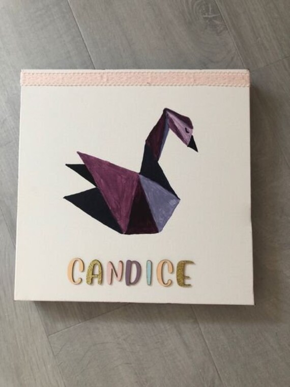 Tableau Cigne Minimaliste Personnalisable