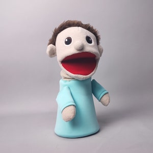 Little boy puppet | for therapist, for teacher, for educator | two way  hand puppet