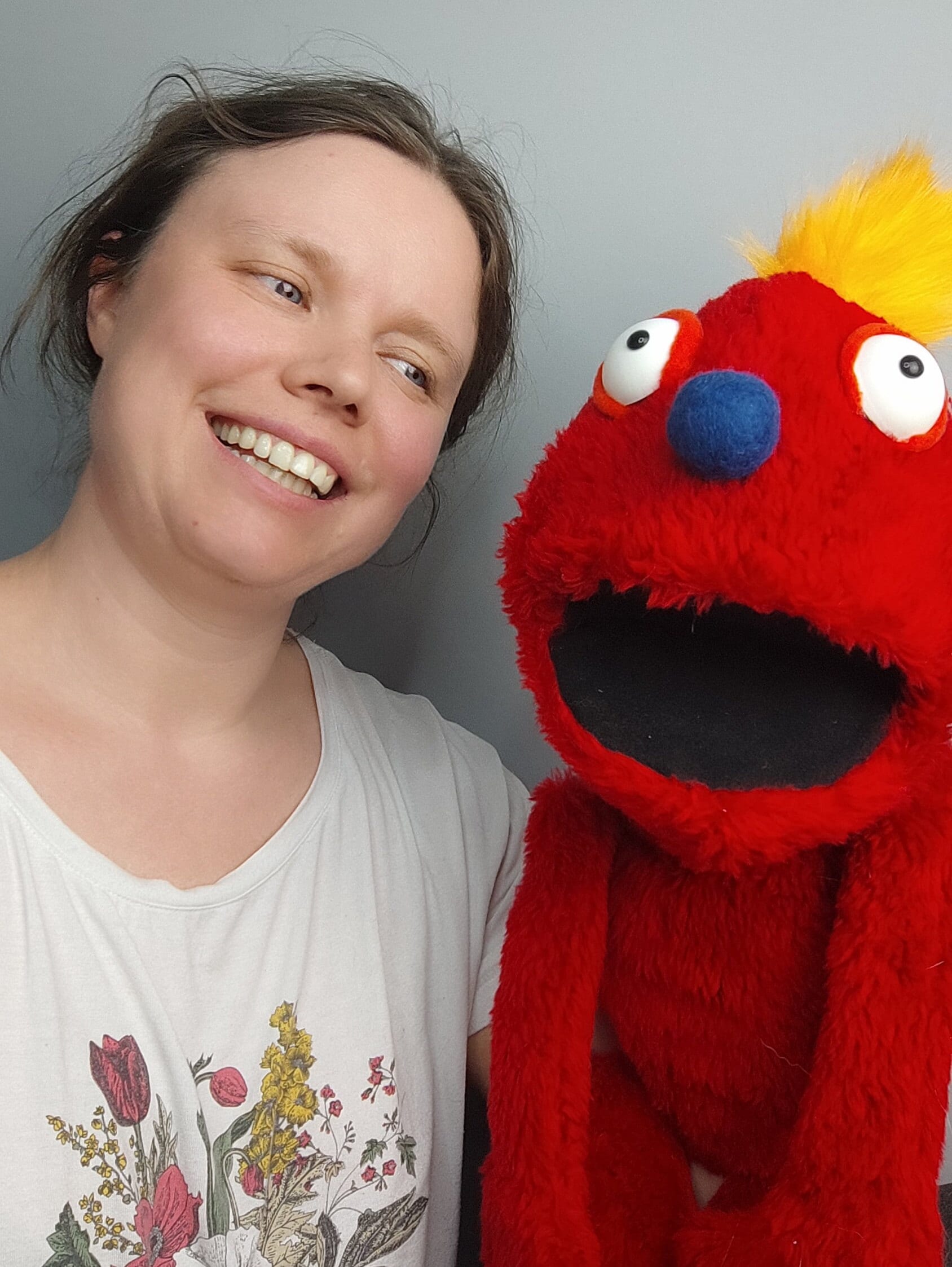 Fire Monster Puppet: Handmade Muppet Style Educational Tool - Etsy