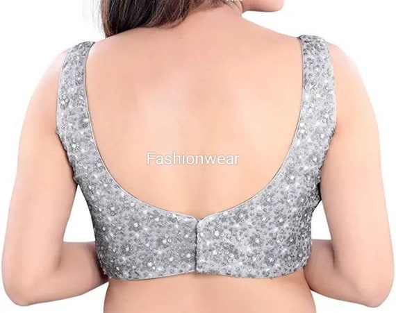 Blusa de lentejuelas plateadas hotsell