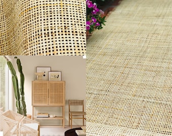 BIG SALE/Width 15.5"/18"/20"/24"/27.5"/31.5"/36"/39.5" Premium Radio Cane Mesh Webbing - Square Rattan Weave - Furniture Restoration