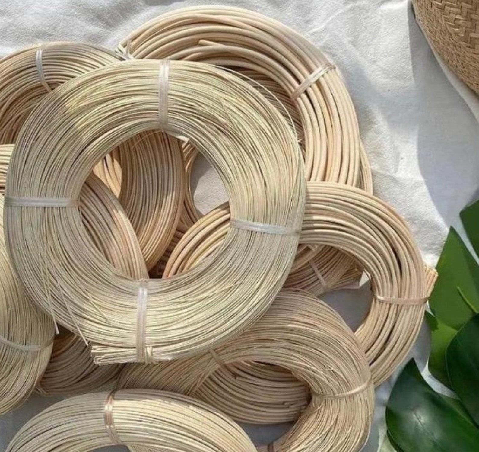 Natural Rattan Spline, Rattan Core 4mm for Repair Chair, Rattan