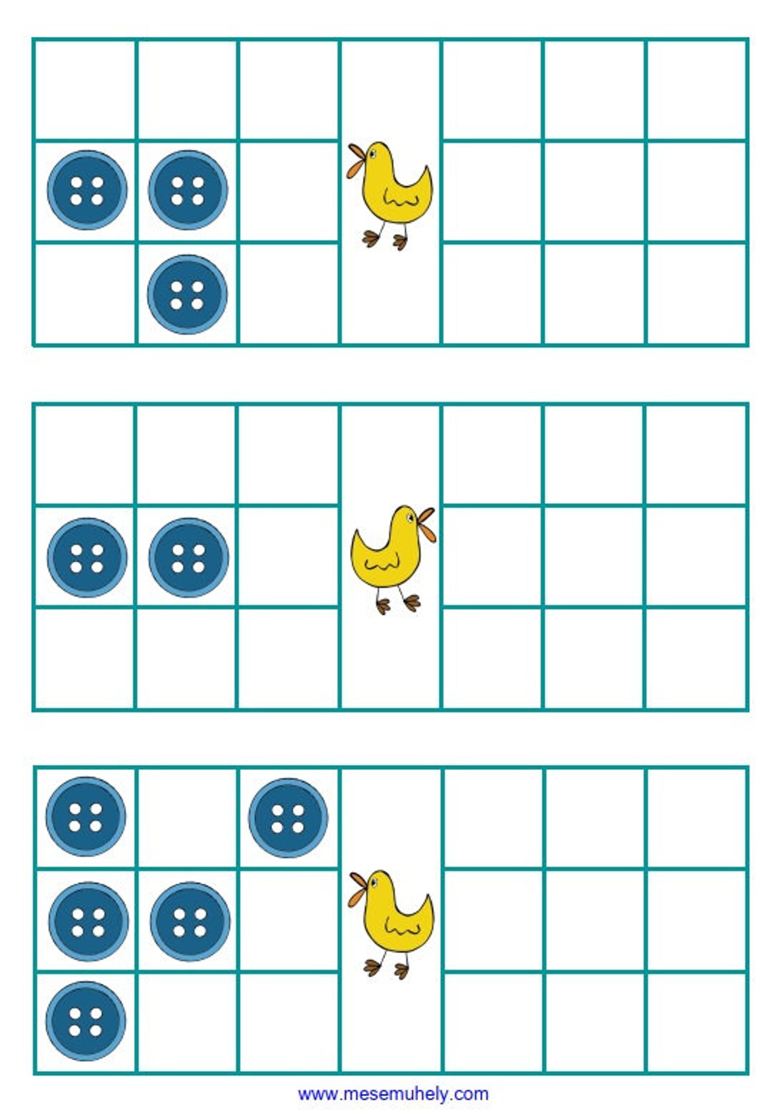 Printable Counting Game for Preschoolers and Primary Students