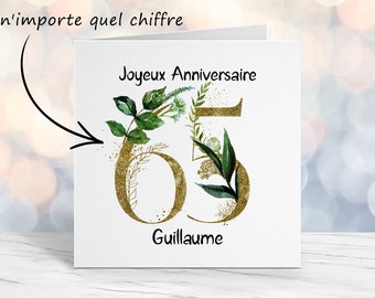 Carte D Anniversaire Etsy