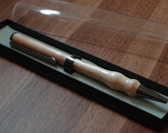 Beige wooden ballpoint pen #0002