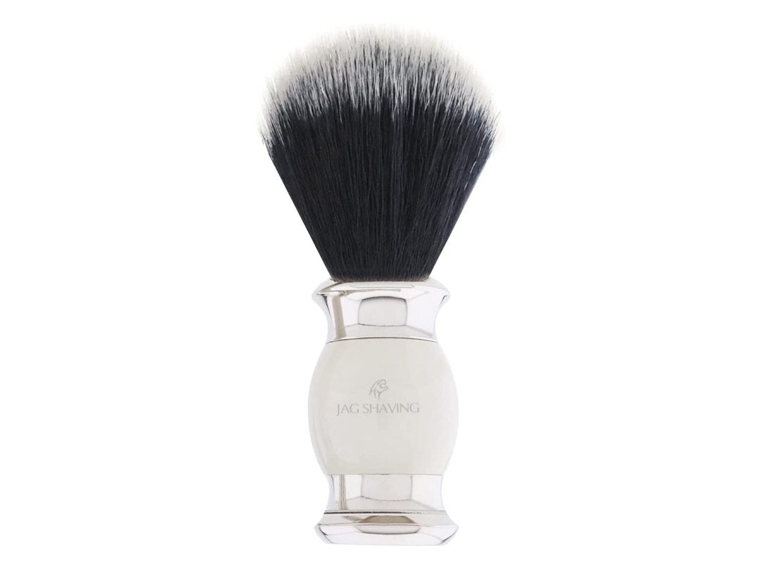 Jag Shaving Ivory Shaving Brush Synthetic Black With Etsy